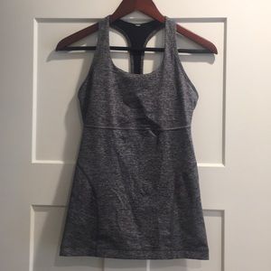 Lululemon Racerback tank top 8 heather gray